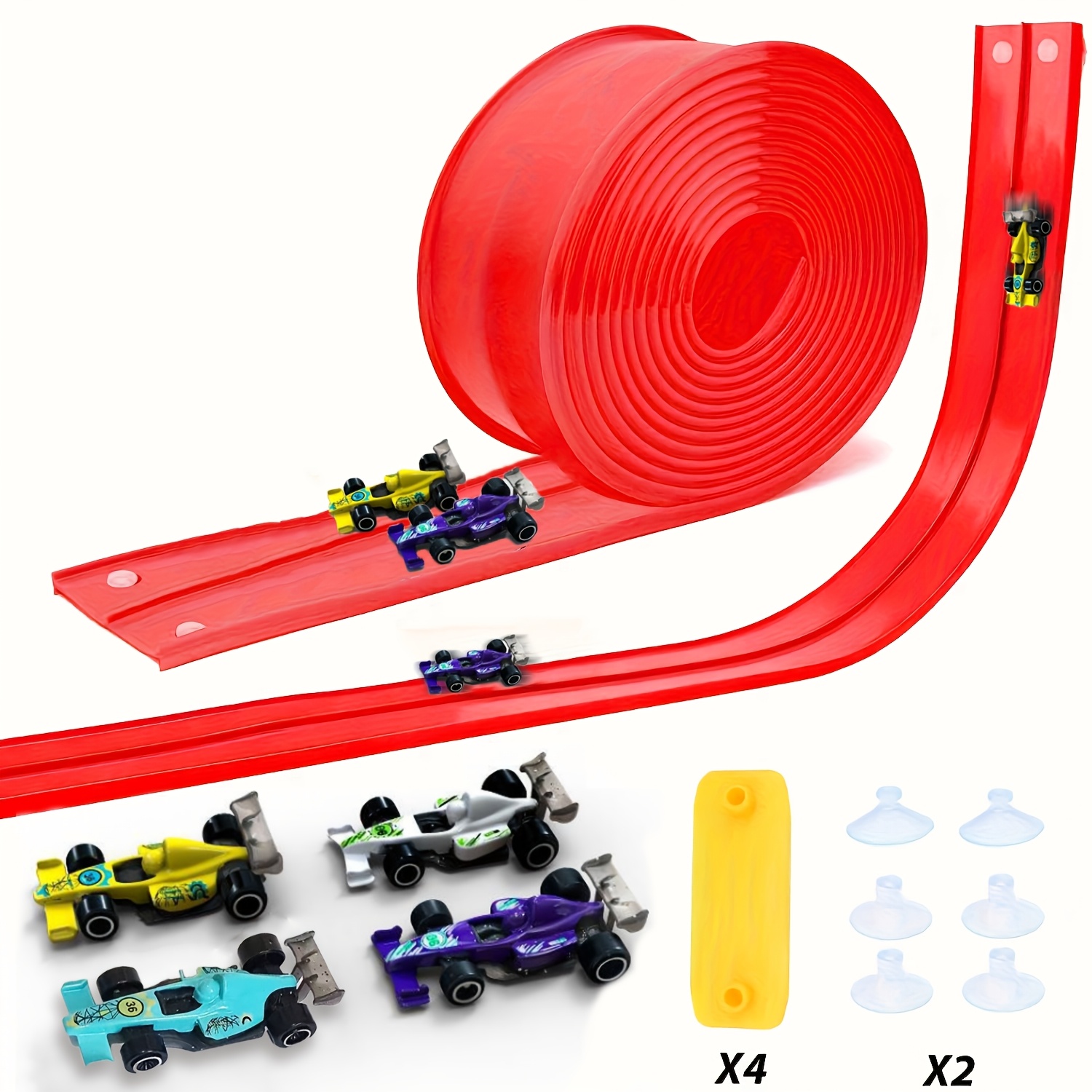 Kids Home Education - Pista de Carreras Flexible y Curvable