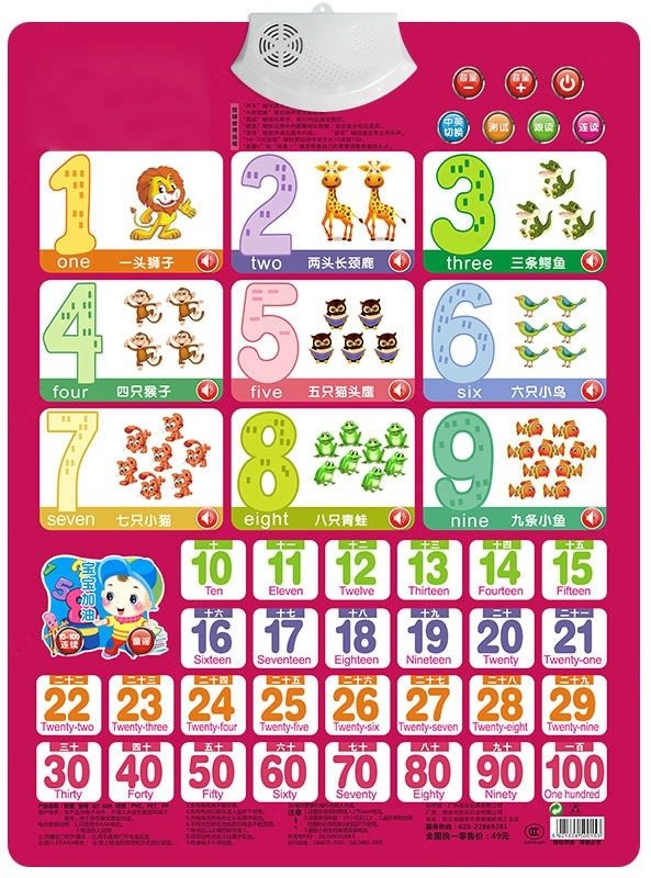 Kids Education Charts - Libro de tarjetas de aprendizaje de