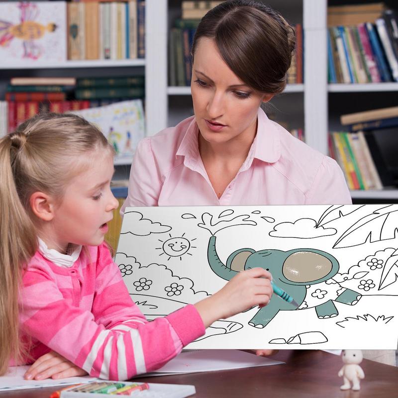 Kids Education Wallpaper - Rollo de papel para colorear para