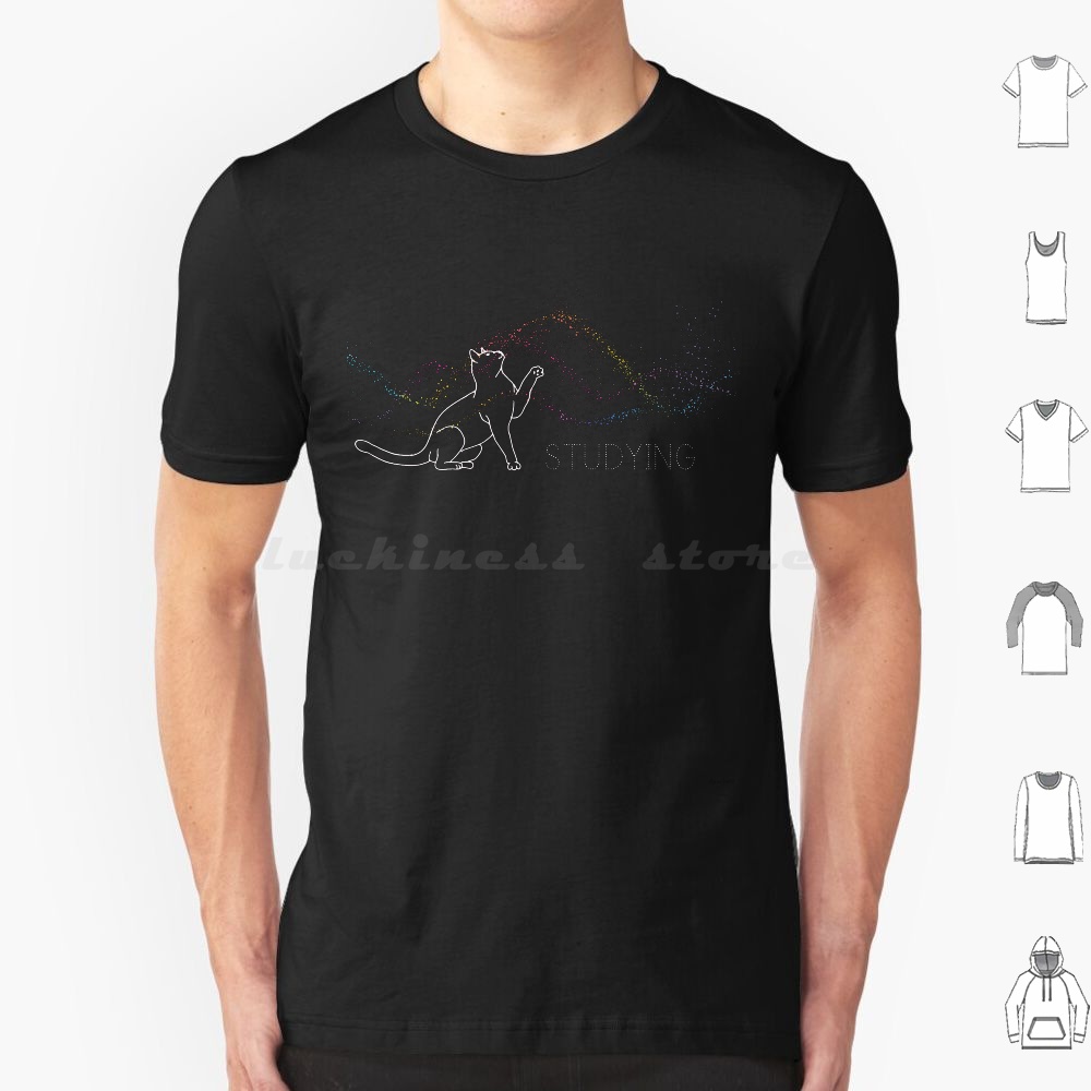 Quantum Kids Education - ¿Qué? Camiseta Dinger's Cat para hombres,