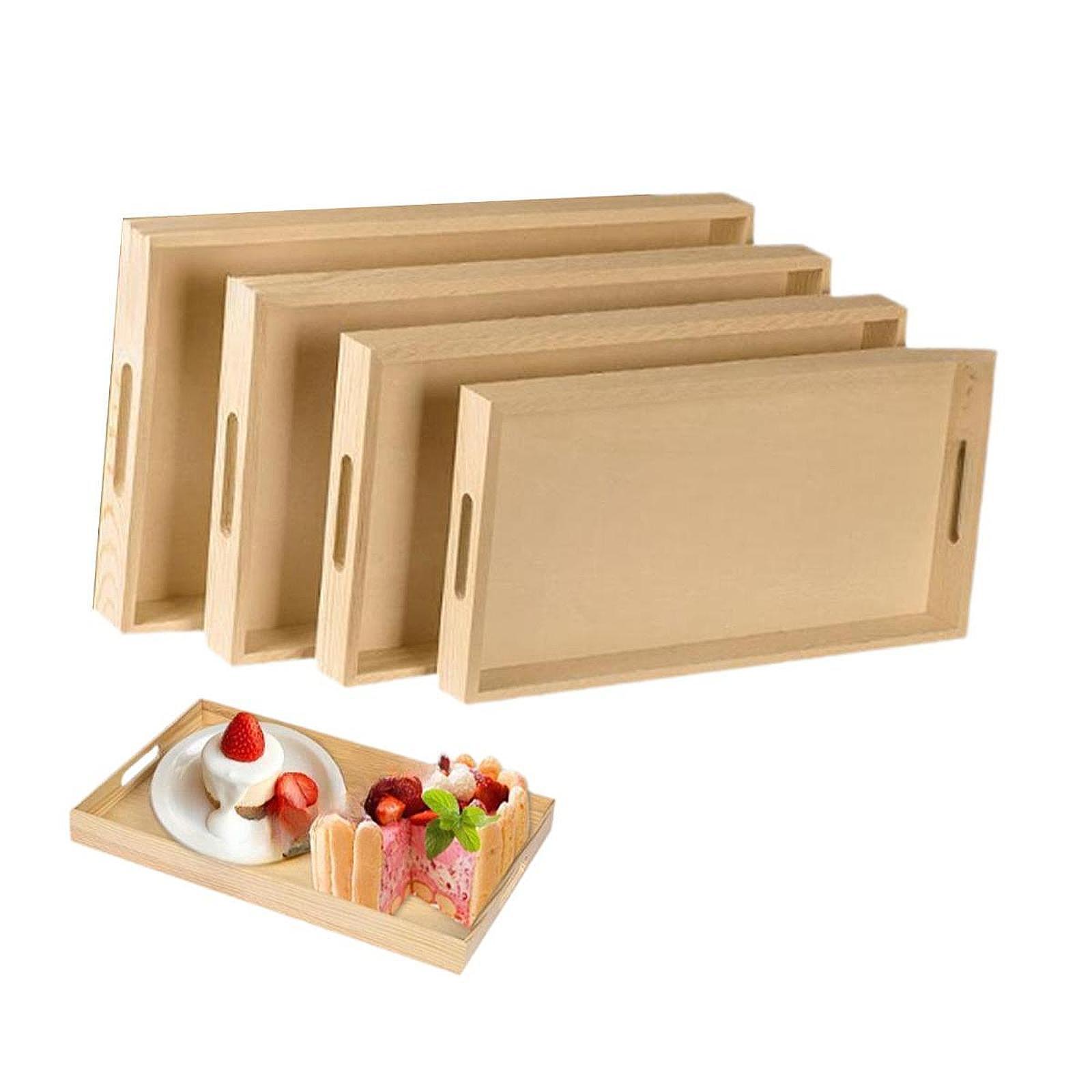 Montessori Shelf Toy - Bandeja Montessori de 4 Uds., platos