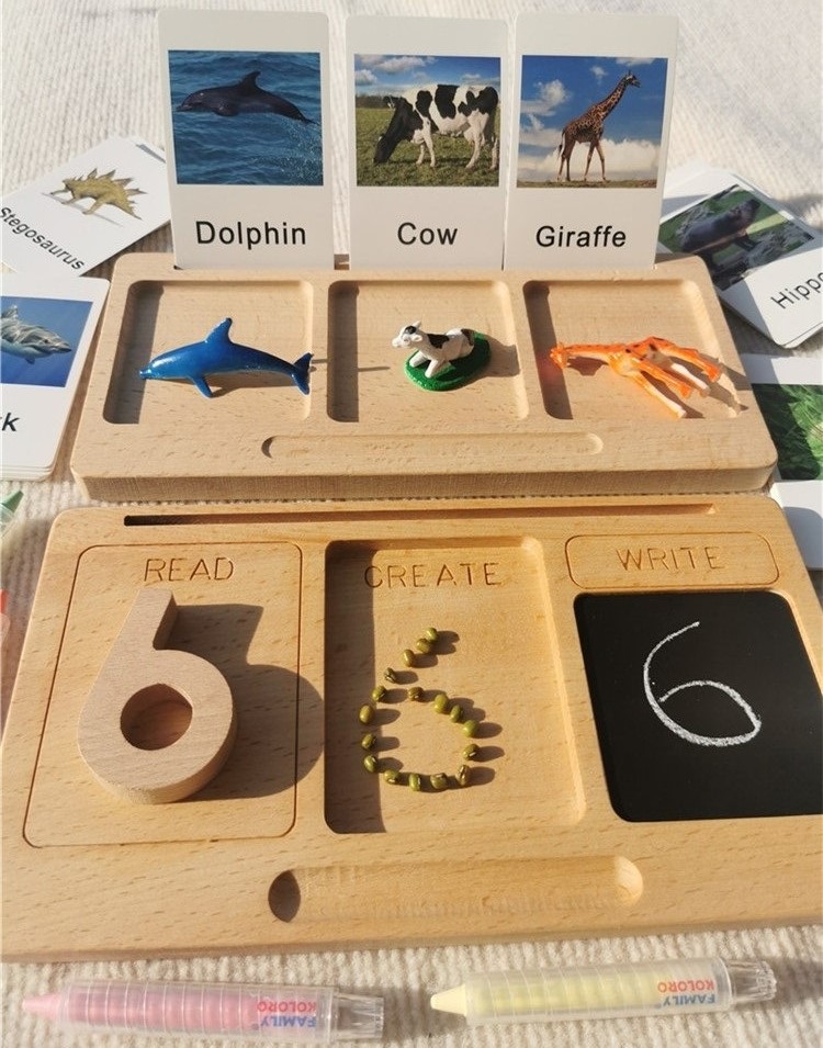 Montessori Shelf Toy - Juguetes Montessori, tableta de aprendizaje de