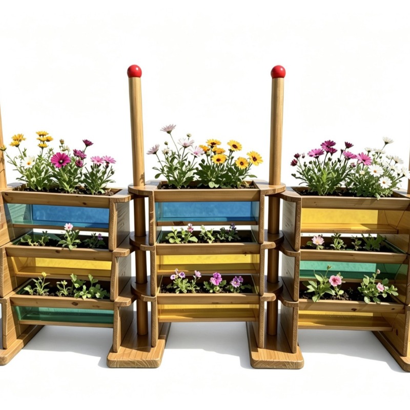 Montessori Shelf Toy - armarios de madera maciza para guardar