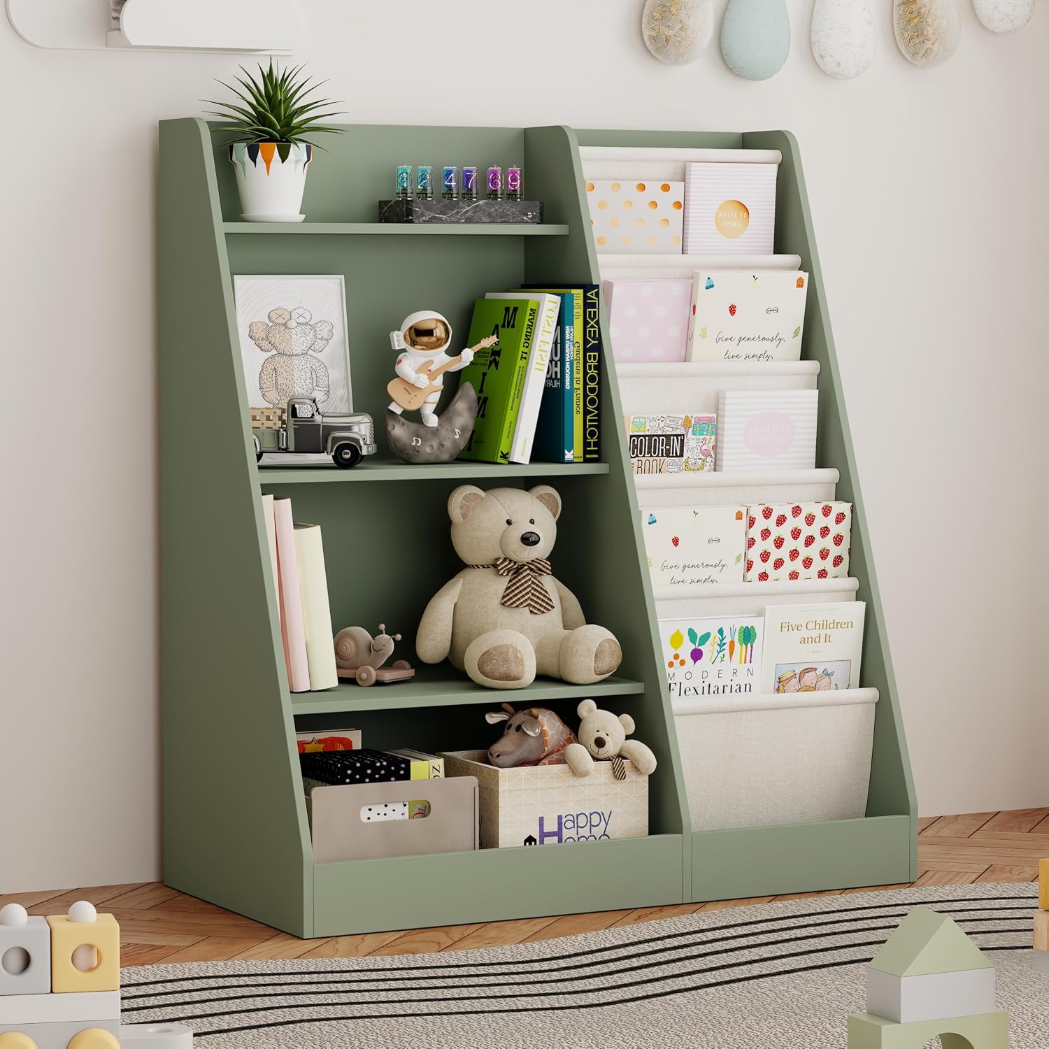 Montessori Shelf Toy - Estantería para Libros y Organizador de