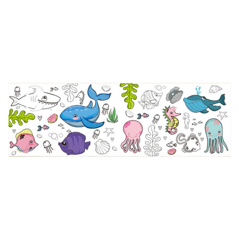 Rollo de papel para colorear p - Kids Education Wallpaper reseña y precio