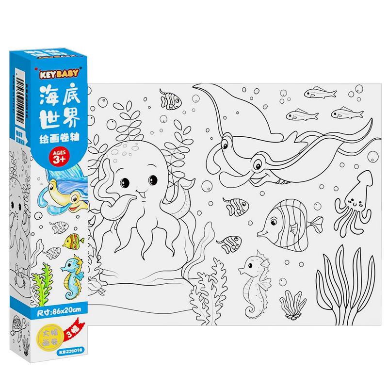 Rollo de papel para colorear p - Kids Education Wallpaper reseña y precio