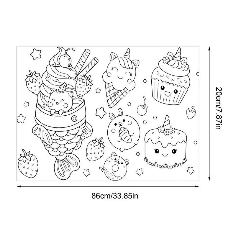 Rollo de papel para colorear p - Kids Education Wallpaper reseña y precio