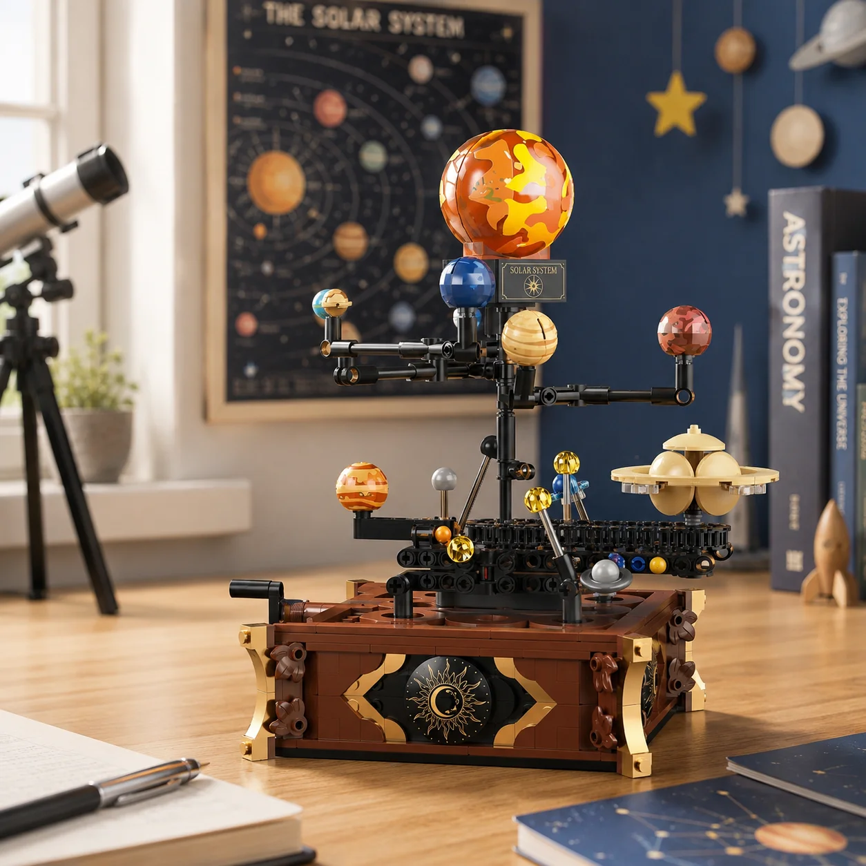 697 piezas de bloques de const - Solar System Model reseña y precio