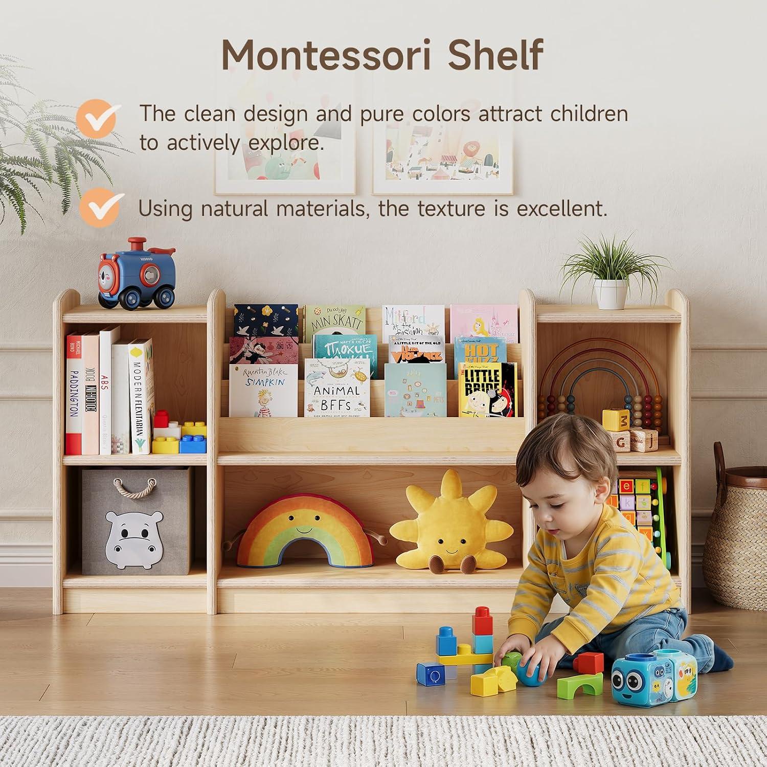 Organizador de estanterías y a - Montessori Shelf Toy reseña y precio