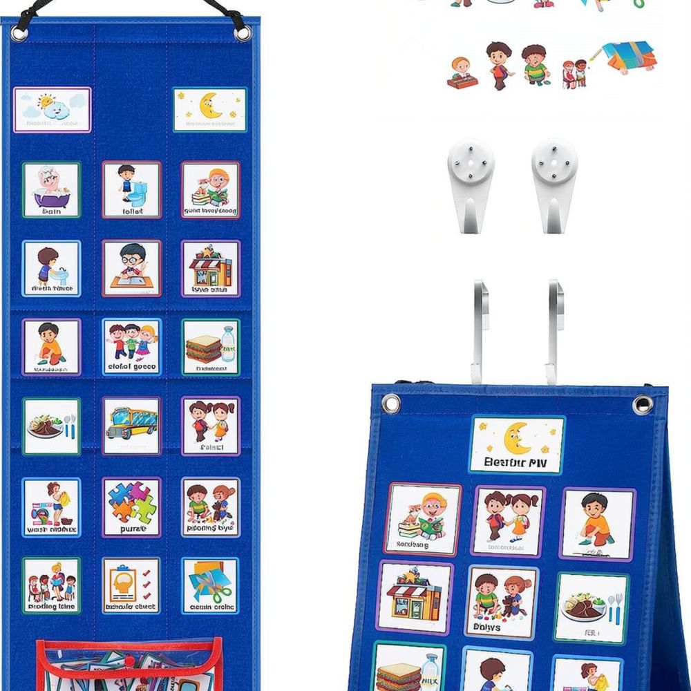 Tablero de horarios visual par - Kids Education Charts reseña y precio