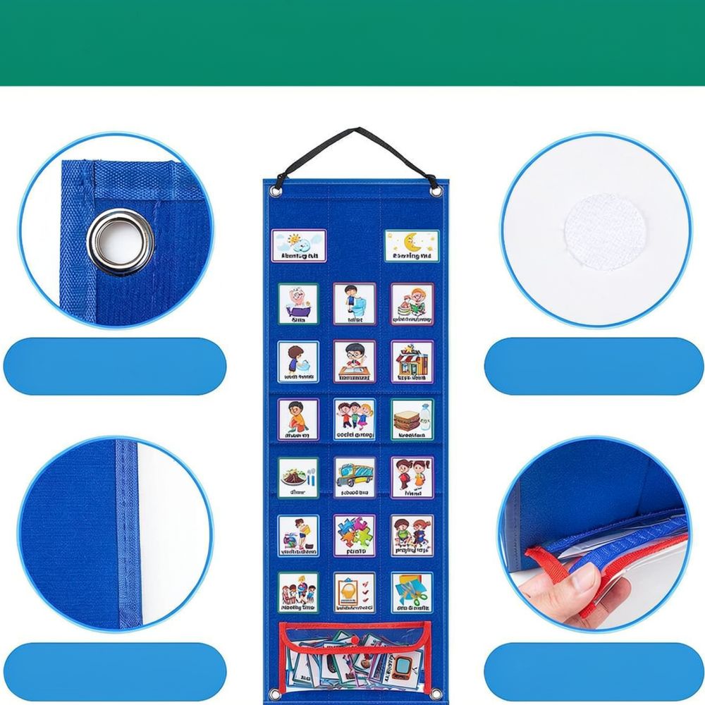 Tablero de horarios visual par - Kids Education Charts reseña y precio