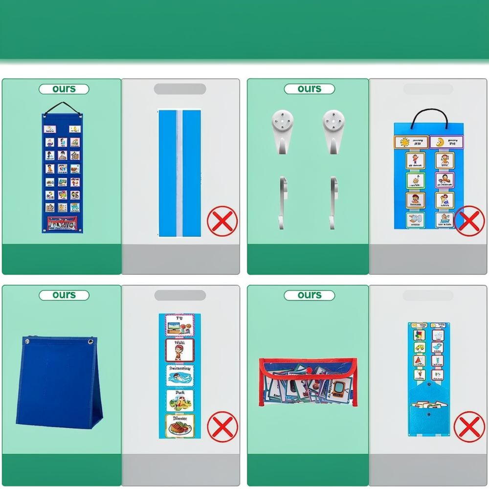 Tabla visual de rutinas para n - Kids Education Charts reseña y precio
