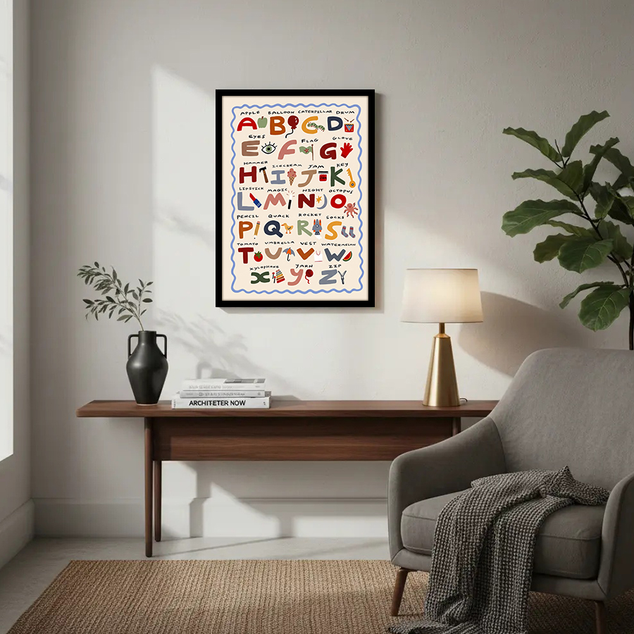 Póster del Alfabeto Infantil A - Kids Education Charts reseña y precio