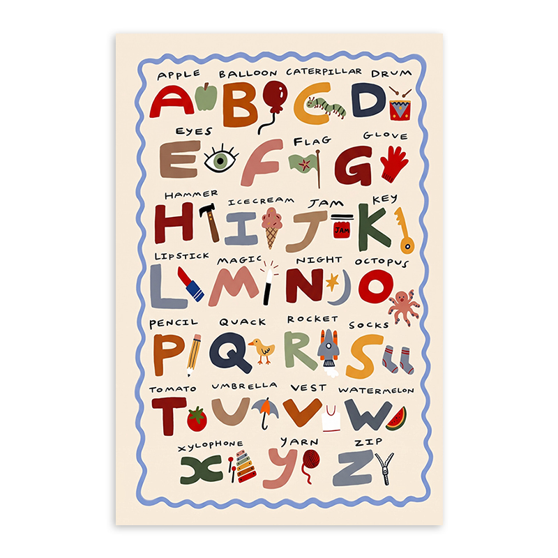 Póster del Alfabeto Infantil A - Kids Education Charts reseña y precio